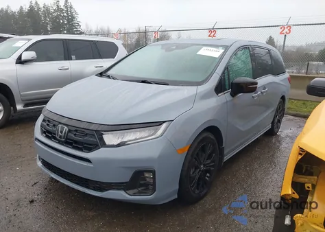 2025 Honda Odyssey Sport-L z USA, uszkodzony, nr VIN 5FNRL6H7XSB006699